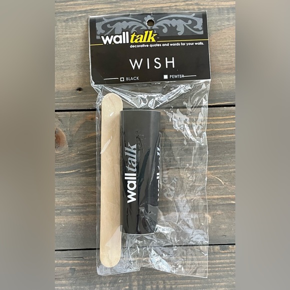 ‘Wish’ Wall Art! Add the word ‘Wish’ to any wall. Redecorate quickly! Wall Talk! - Picture 2 of 2